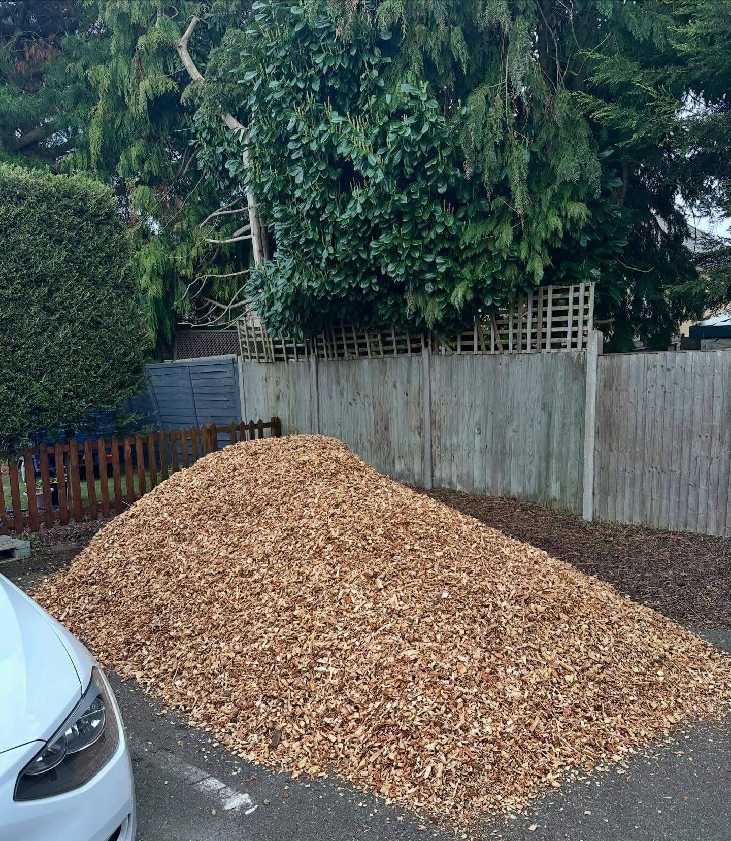 Chippings ready for collection