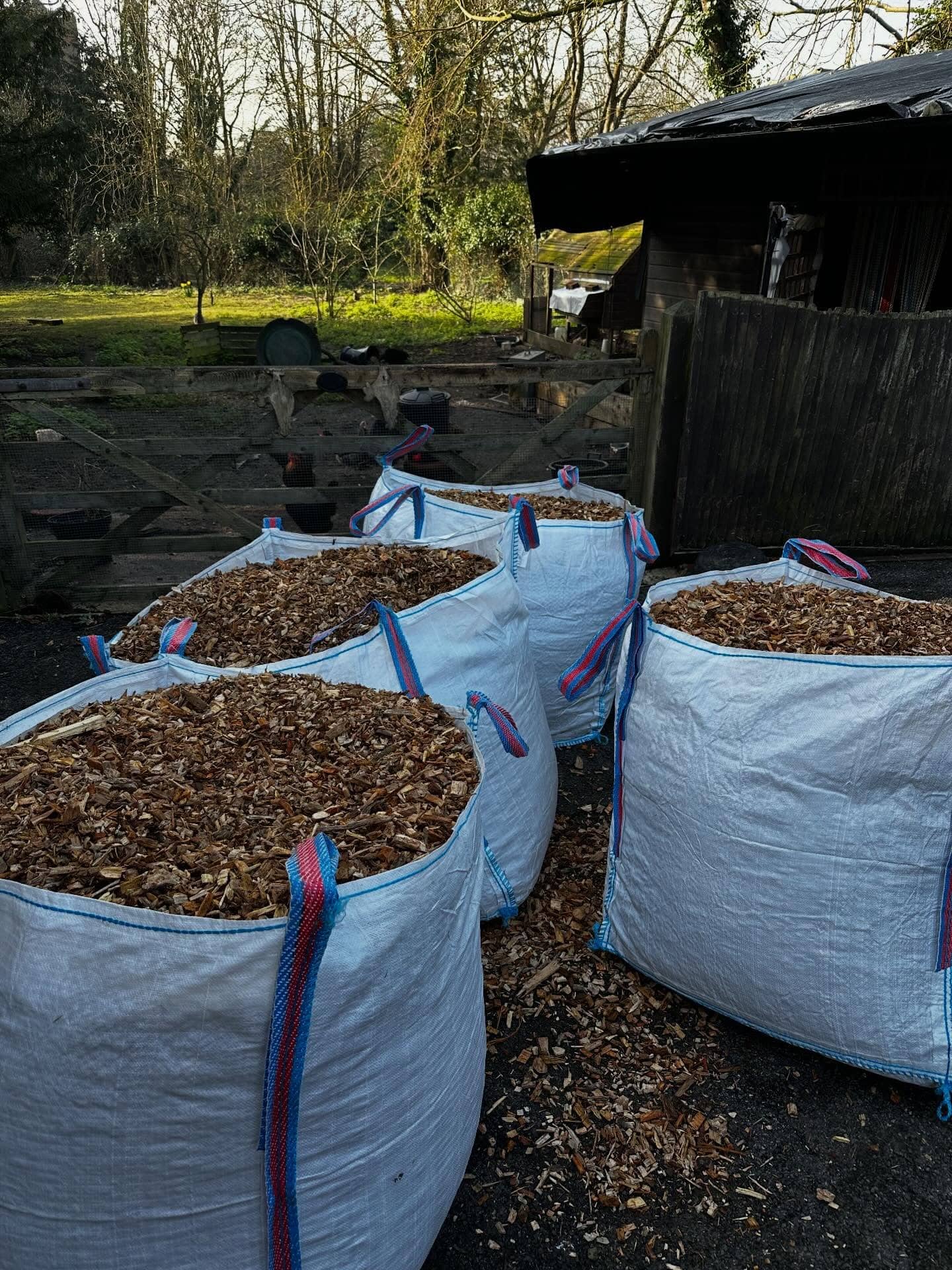 Mulch stock ready for delivery